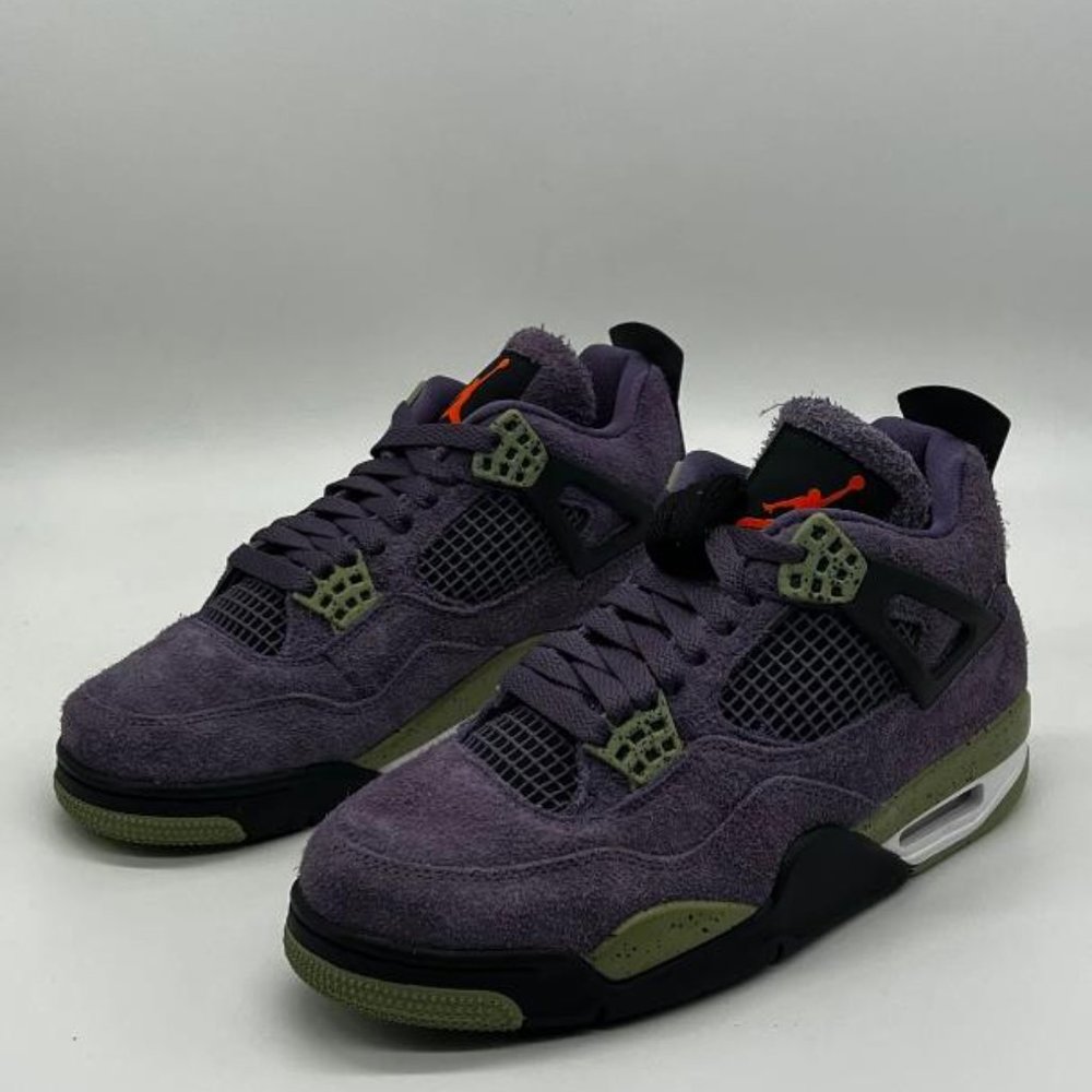 Nike  Air Jordan 4 Retro Canyon Purple Orange Green AQ9129 500 - Picture 5 of 9